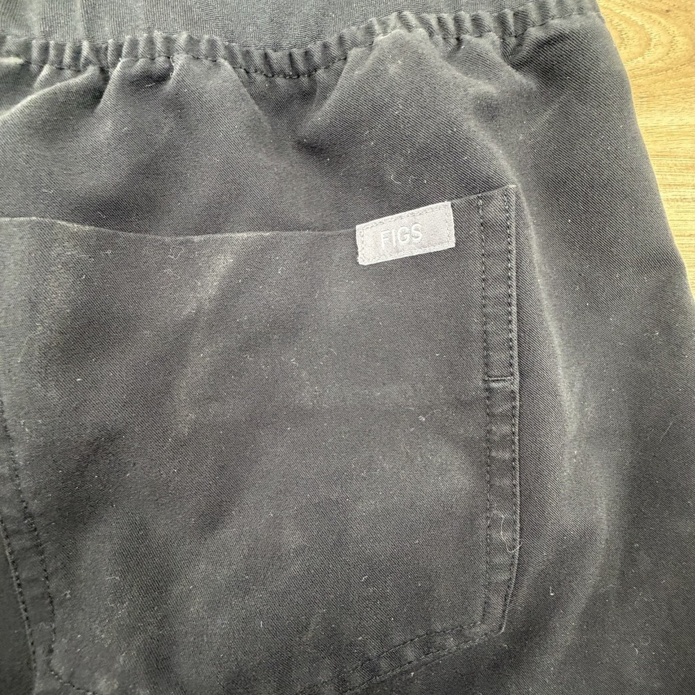 FIGS Women Zamora Jogger Size Large Scrub Pants Black Medical Service Nurse - Picture 5 of 7